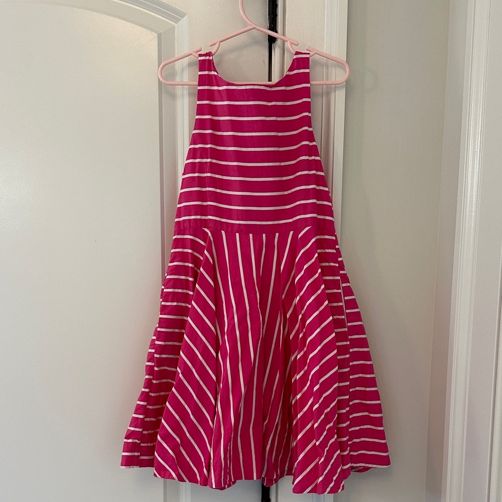 Polo Ralph Lauren Pink Striped Girls Sleeveless Dress